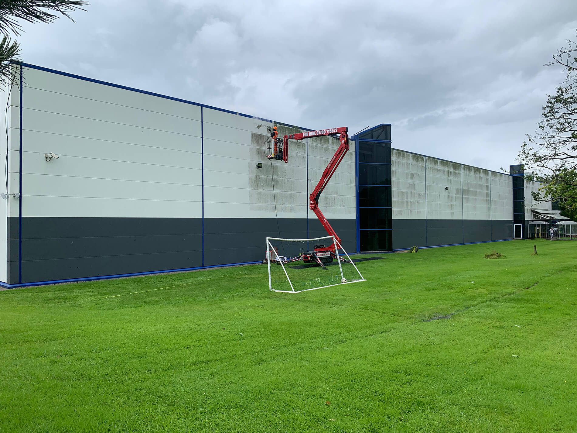 Exterior Building Cleaning with Softwashing