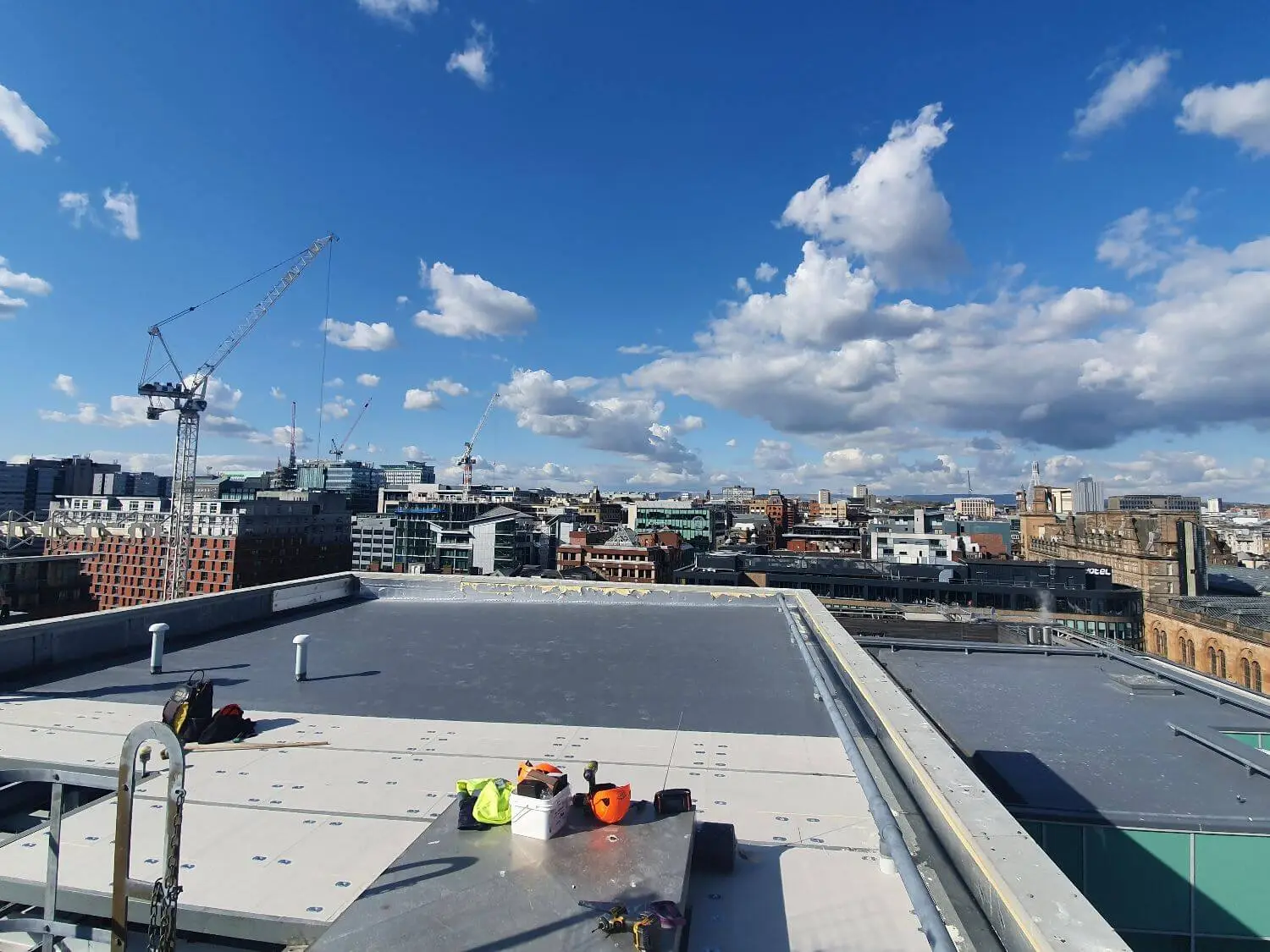 Roof Overlay System for Commercial Building in Glasgow
