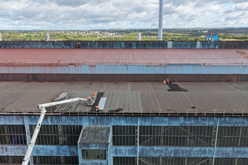 Rope Access Services on a High-Risk Roof Refurbishment